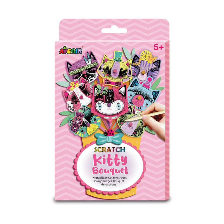 Set De Arte Marionetas Para Raspar Ramo De Gatitos