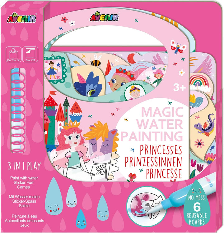 Libro Magico Para Pintar Con Agua Princesas