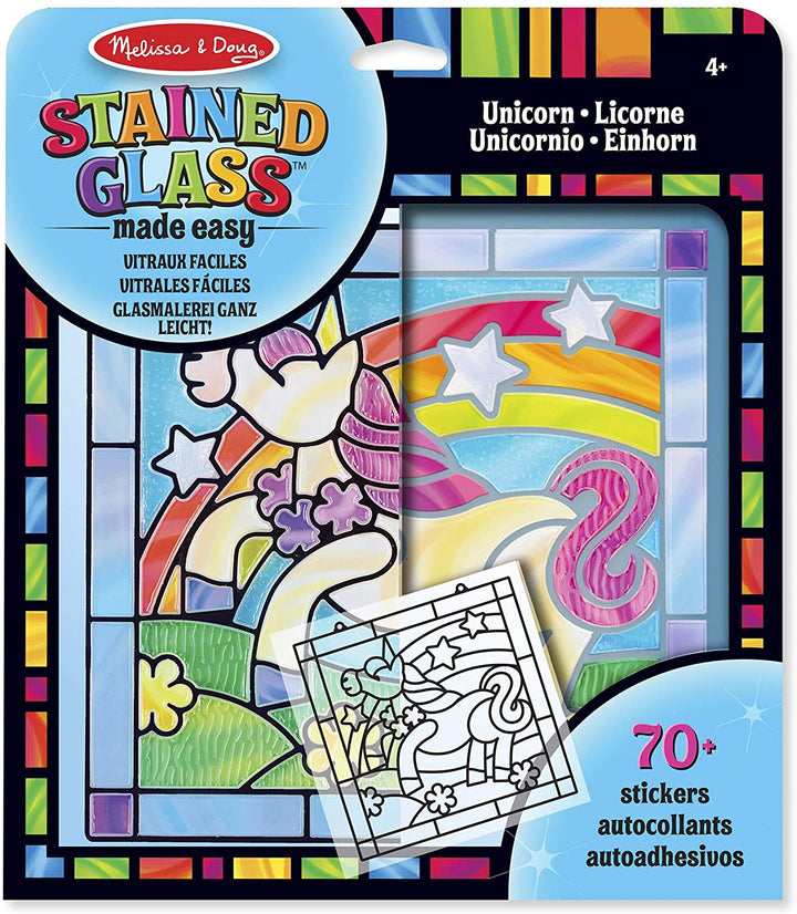 Set De Arte Disena Tus Vitrales Unicornio