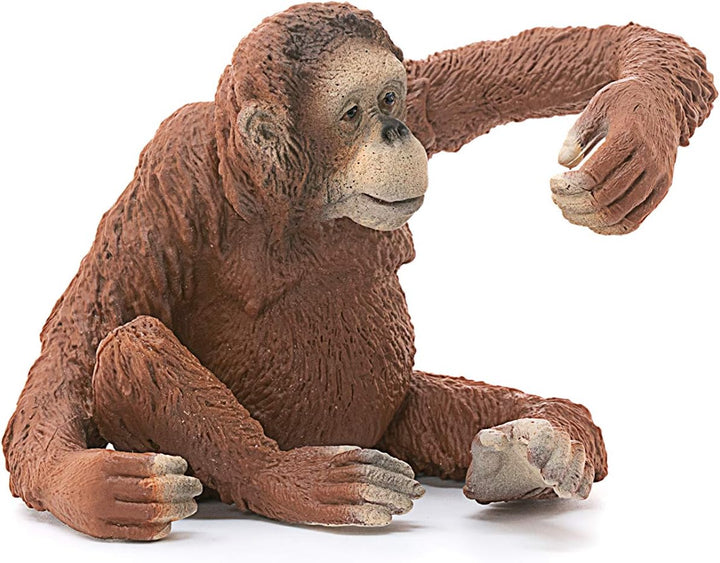 Figura Orangutan Hembra Pintado A Mano