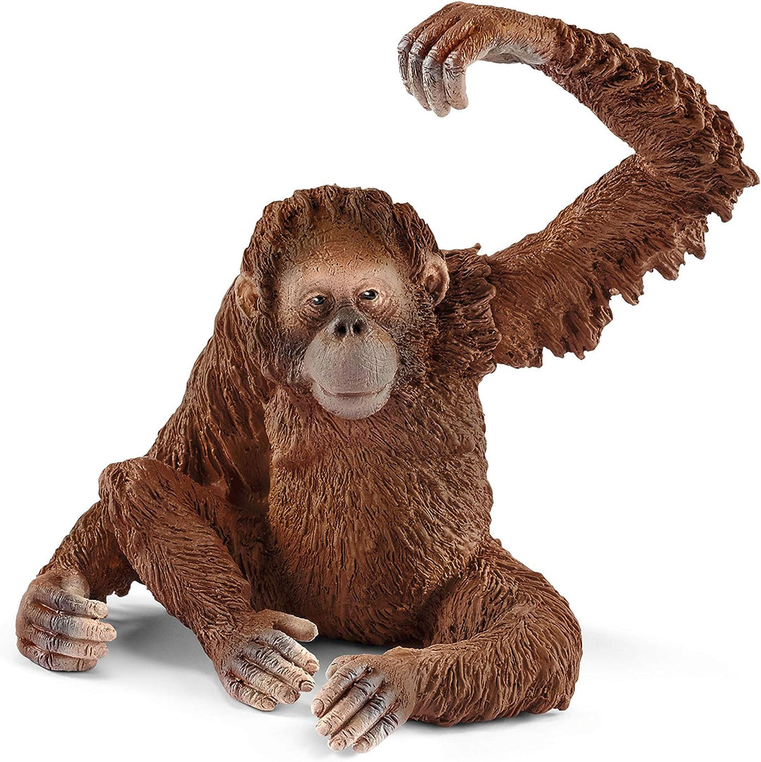 Figura Orangutan Hembra Pintado A Mano