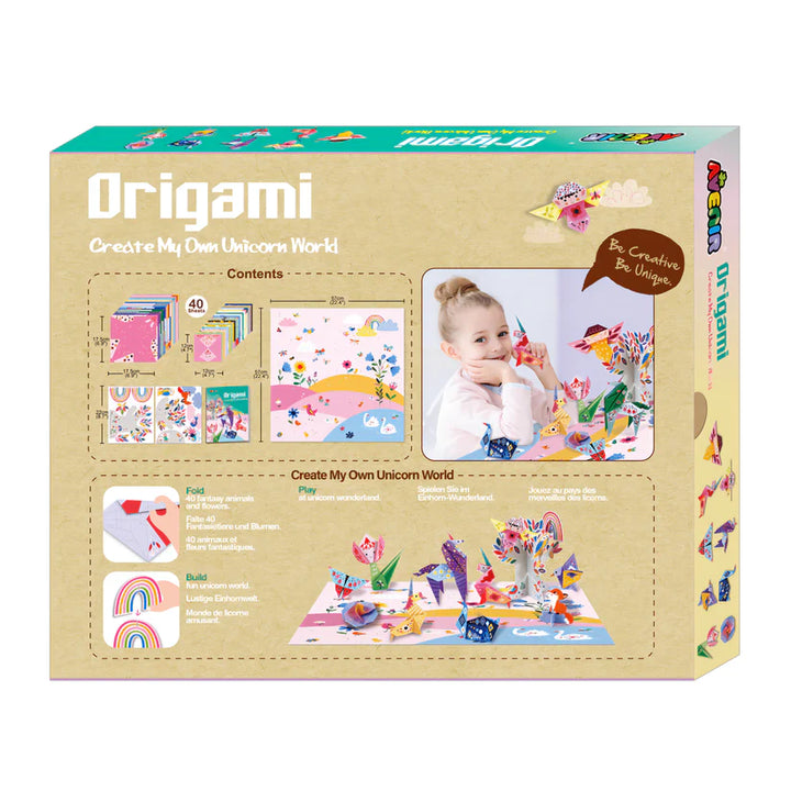 Set De Arte Y Manualidades Origami Unicornios Lv3