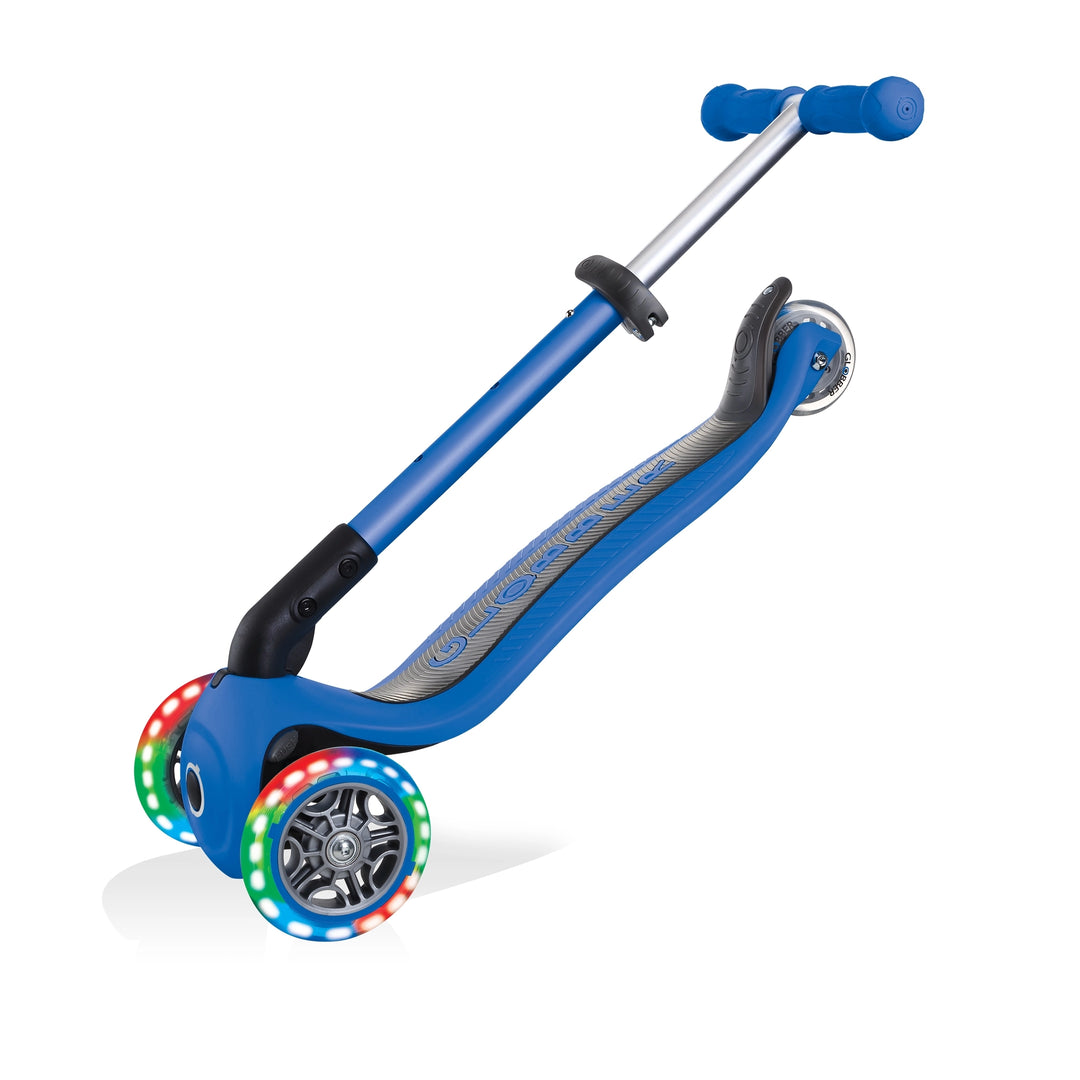 Patineta Globber Junior Con Luces Azul