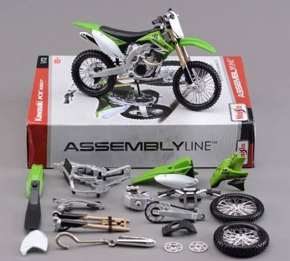 Moto A Escala 1/12 Kawasaki Kx 450f Coleccionable Para Armar