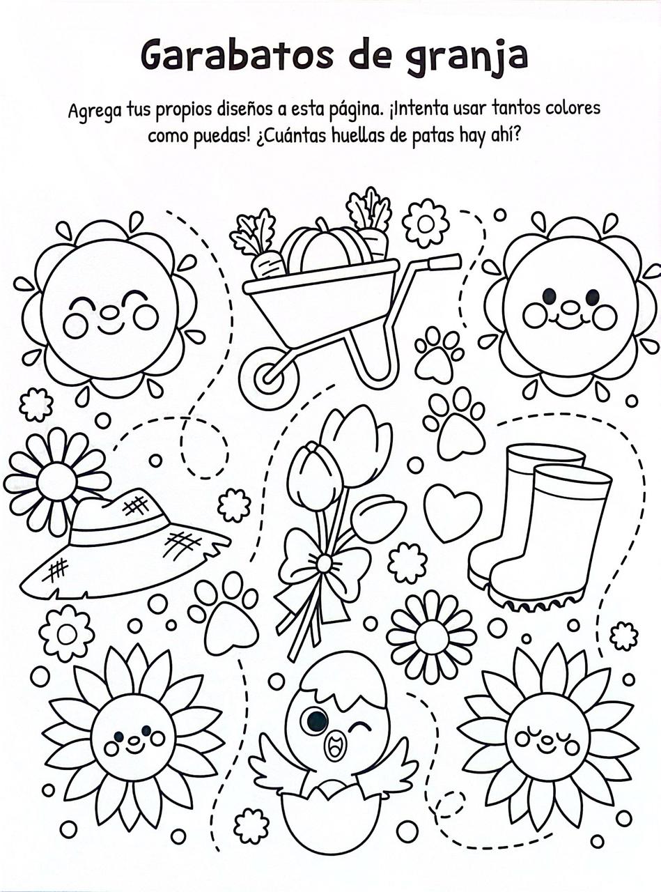 Libro Para Colorear Diversion En La Granja