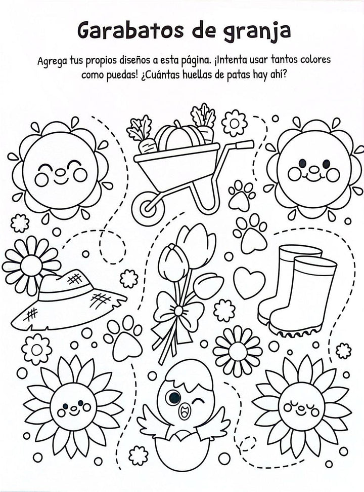 Libro Para Colorear Diversion En La Granja
