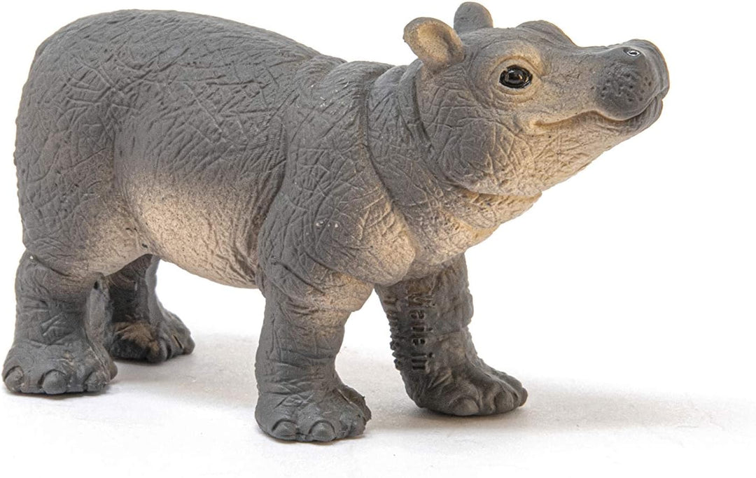 Figura Animales Hipopotamo Bebe Pintado A Mano