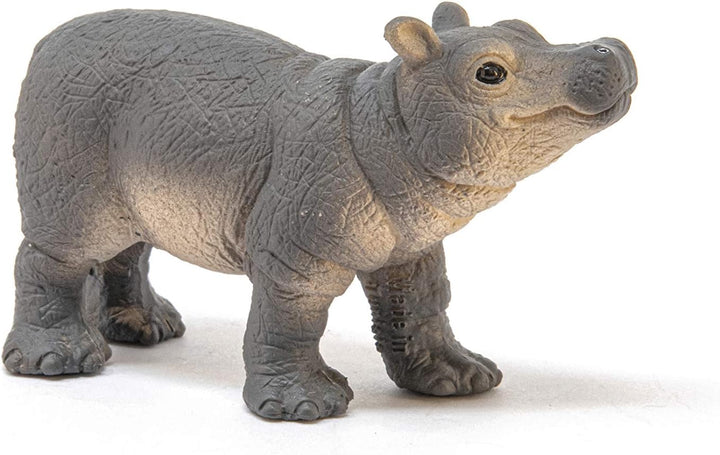 Figura Animales Hipopotamo Bebe Pintado A Mano