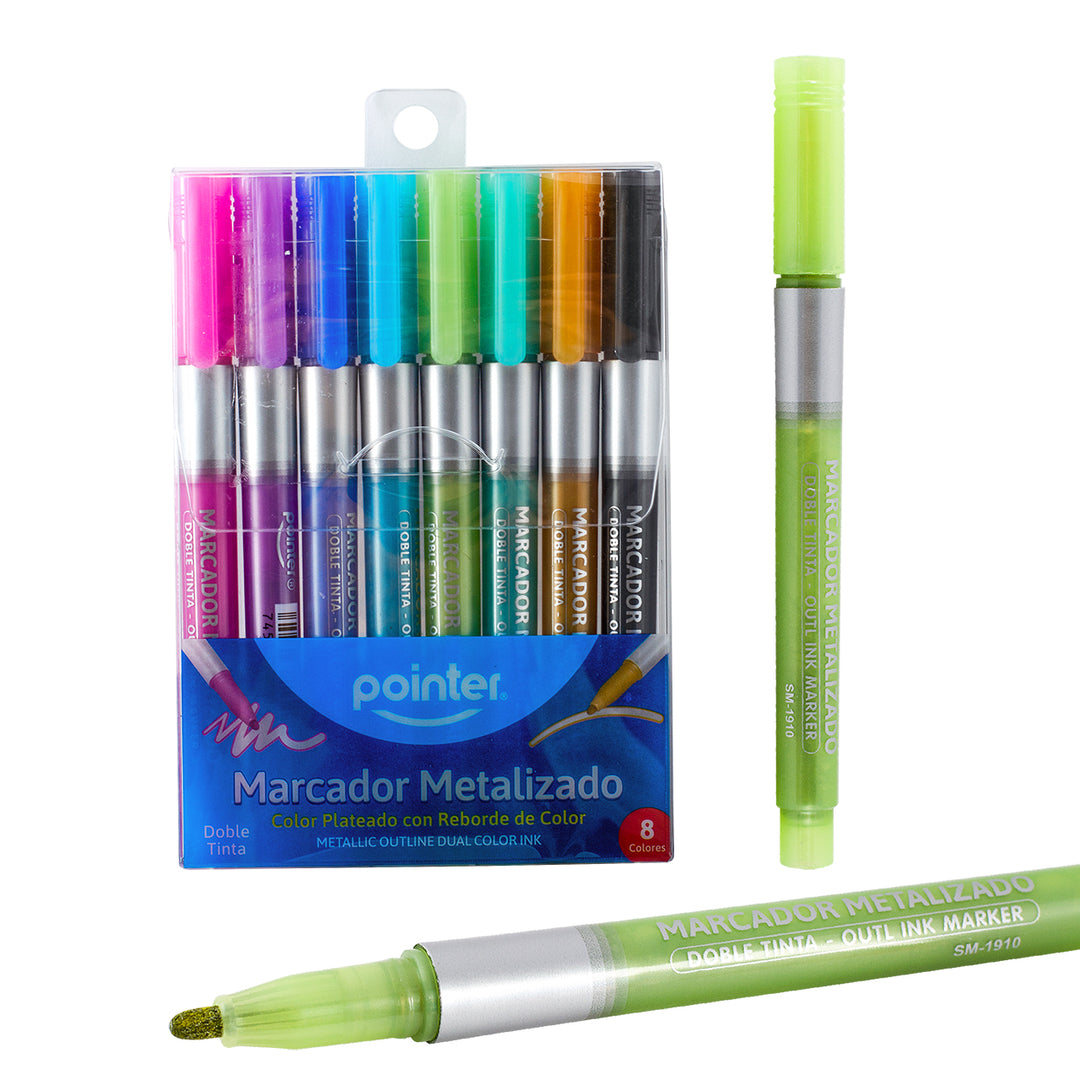 Marcadores Metalizados 8 Colores