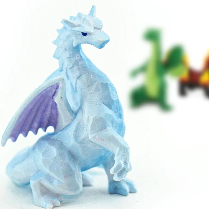 Tubos De Dragones Elementales Pintado a Mano