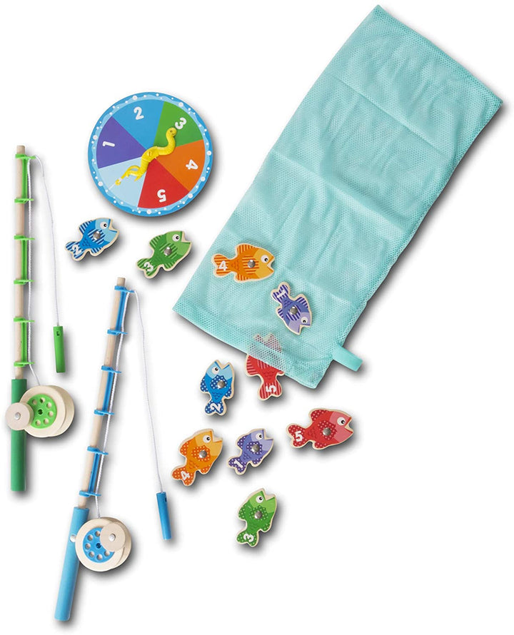 Juego De Pesca Magnético En Madera