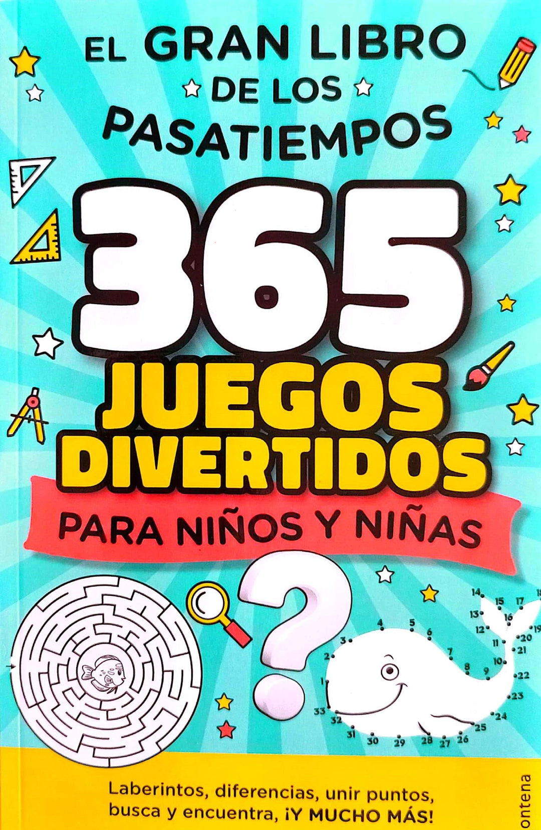 Libro De Pasatiempos 365 Juegos Divertidos
