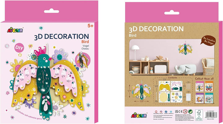 Set De Arte Y Manualidades Ave En 3D