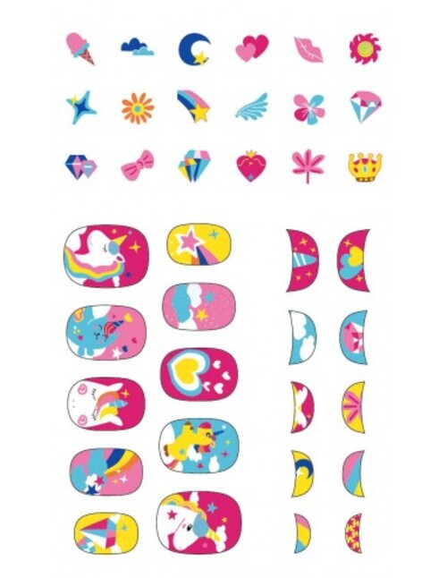 Set De Arte y Manualidades Stickers Para Uñas Unicornio