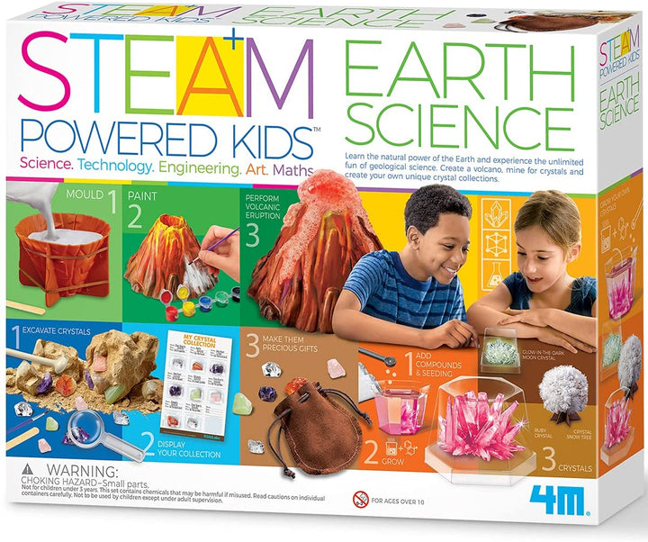 Juego Experimentos Volcán Tierra STEM niños