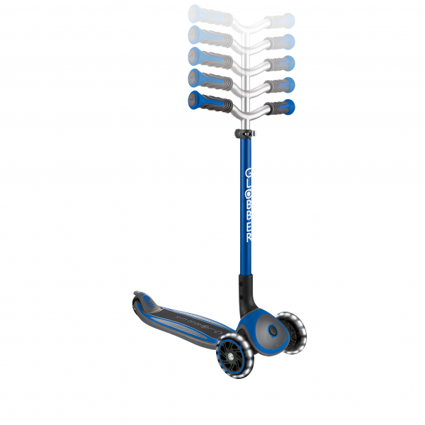 Patineta Globber Master Luces LED azul