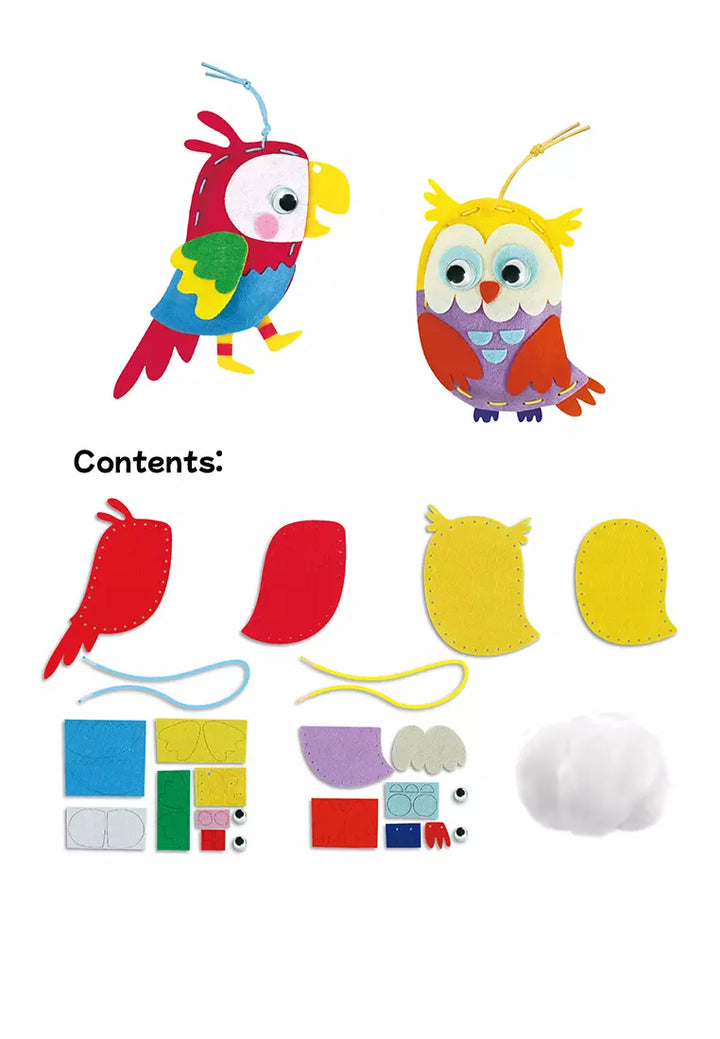 Set De Arte Y Manualidades Aves Tejidos Lv2