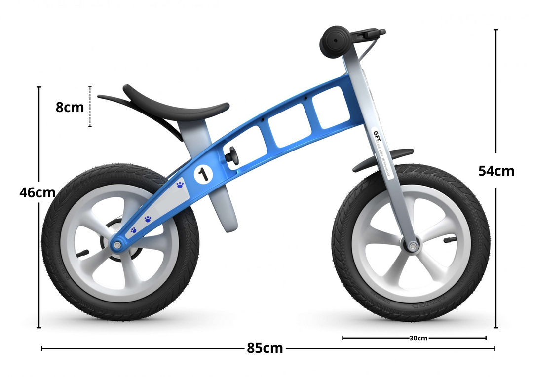 Bicicleta de Equilibrio azul para niños