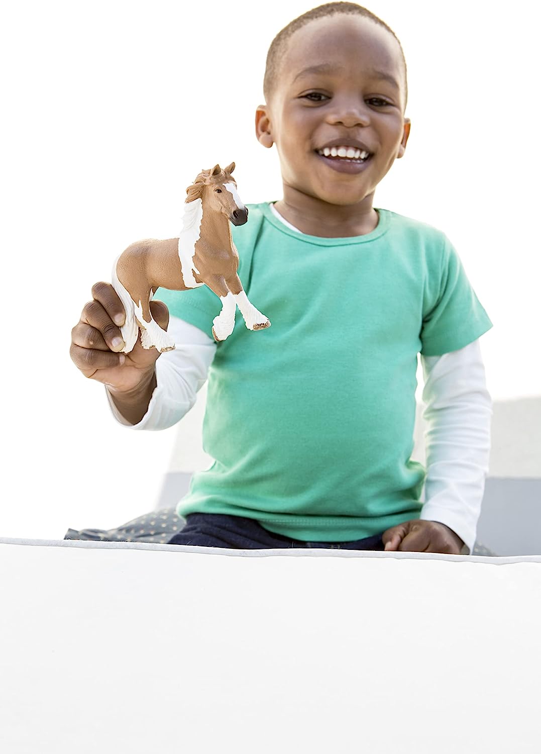 Figura Animales Yegua Pintado A Mano