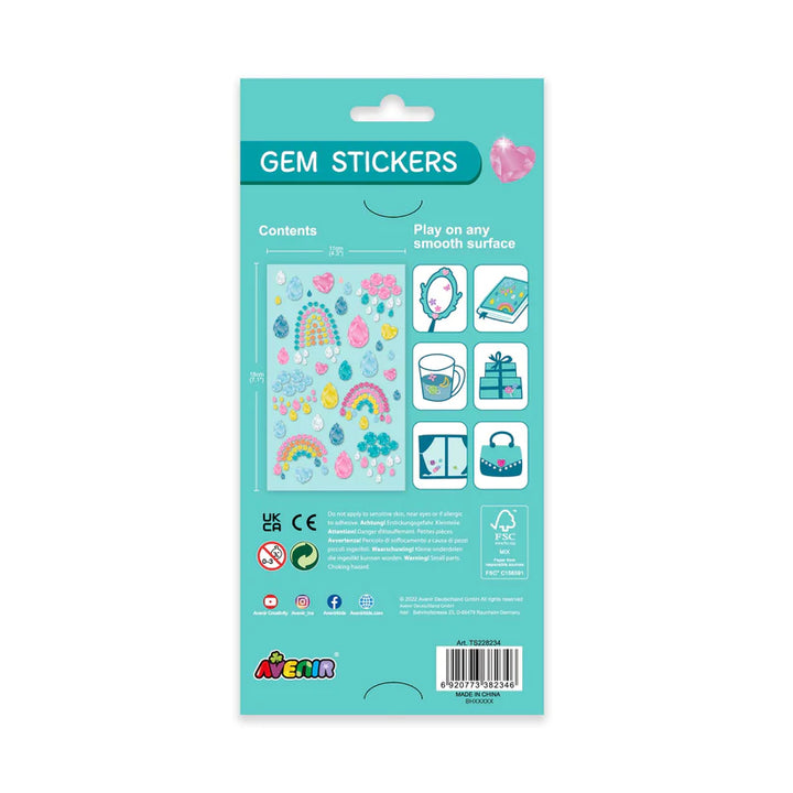 Set De Arte y Manualidades Gemas Para Decorar Arcoiris