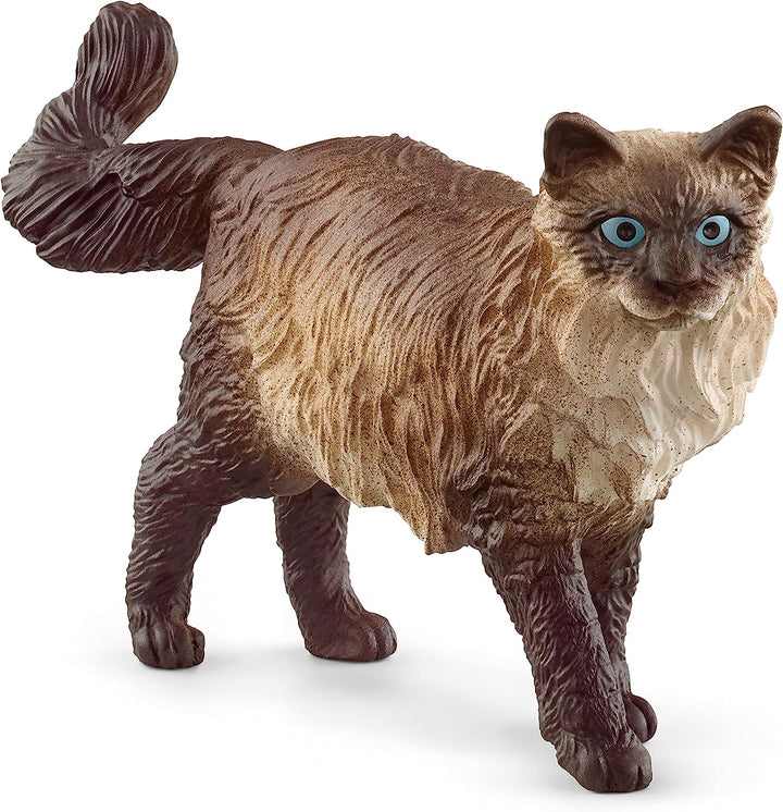 Figura Animales Gato Ragdoll Pintado A Mano