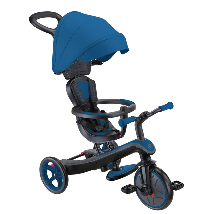Triciclo y Bicicleta de Balance 4 En 1 Azul Ninos