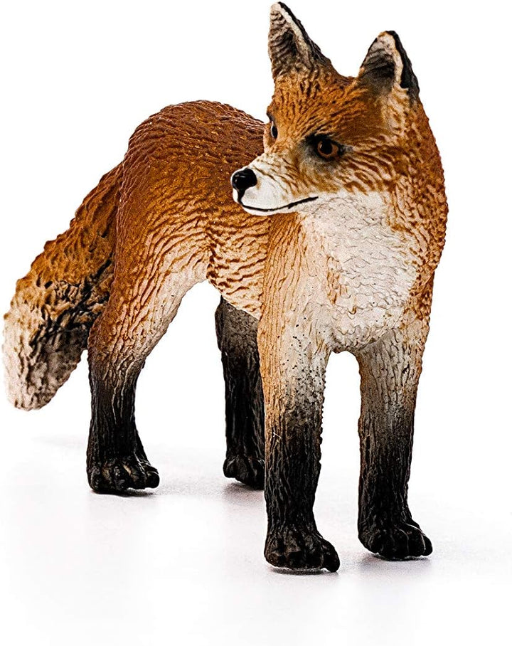 Figura Animales Zorro Pintado A Mano