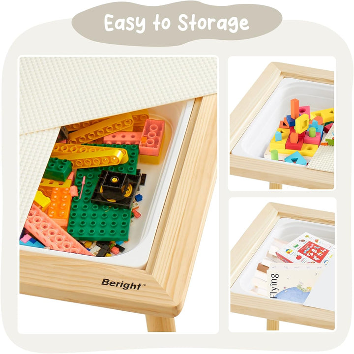 Mesa Sensorial Montessori 2 En 1 Lego