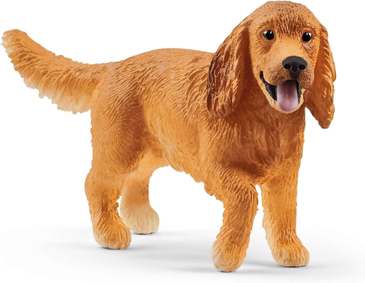 Figura Animales Perro Cocker Spaniel Ingles Pintado A Mano