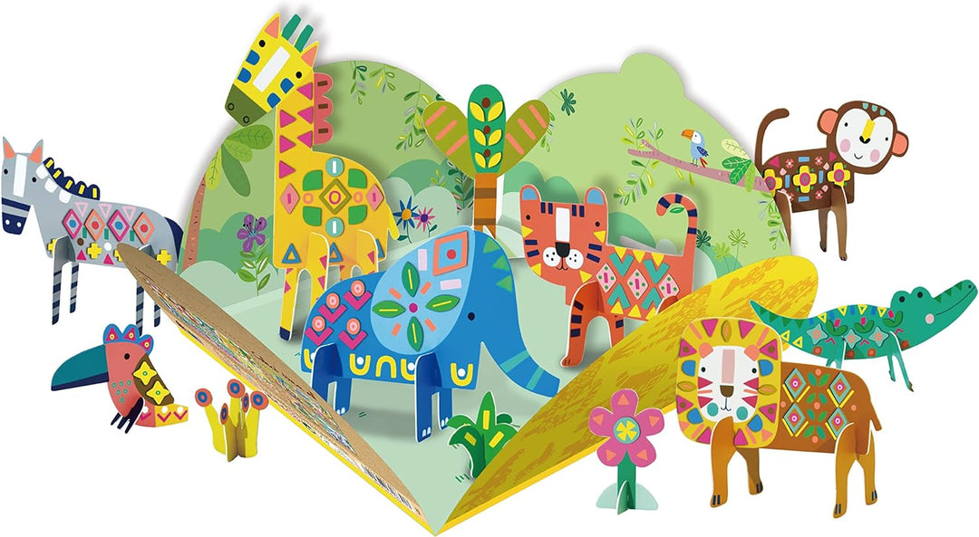 Set De Arte Y Manualidades Animales Con Stickers