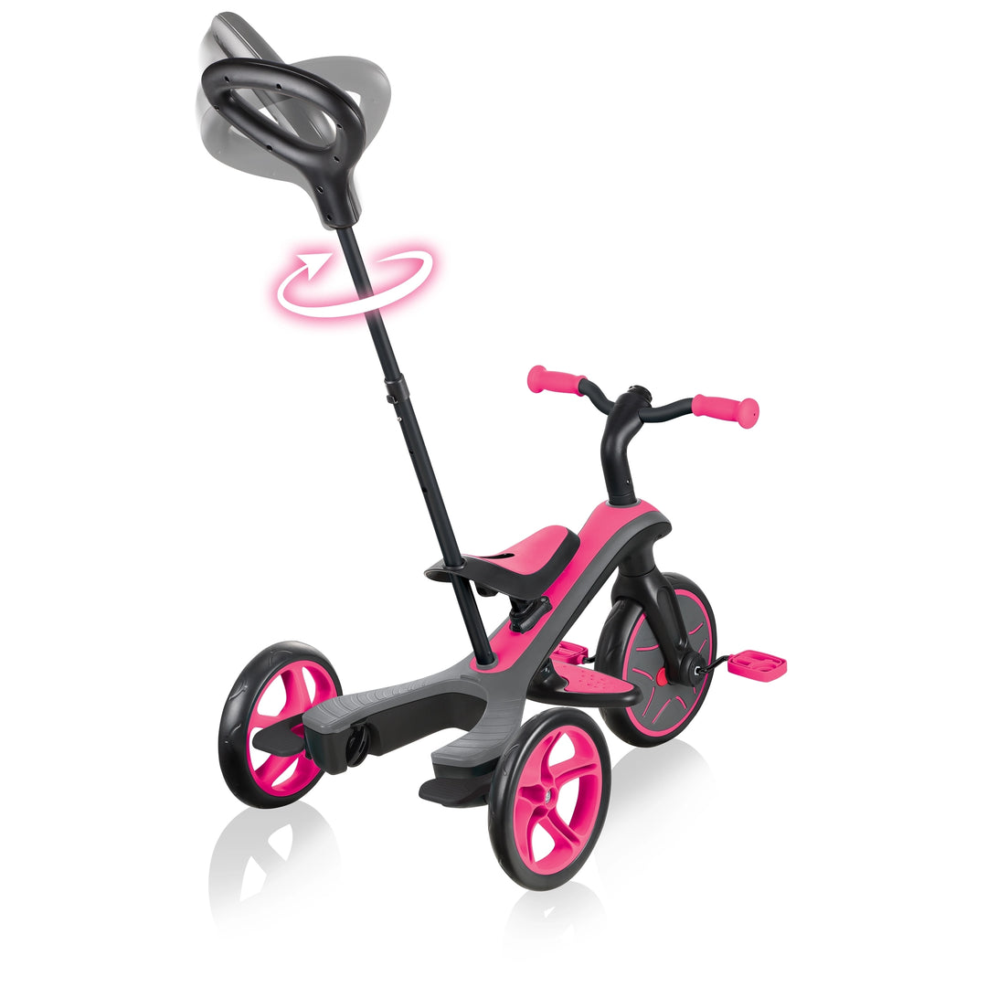 Triciclo y Bicicleta de Balance 4 en 1 Rosa para niños