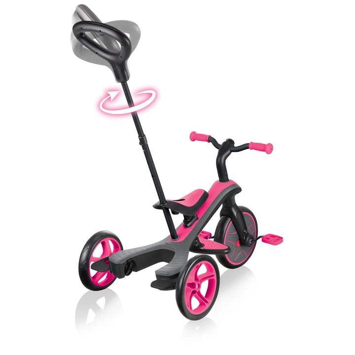 Triciclo y Bicicleta de Balance 4 en 1 Rosa para niños