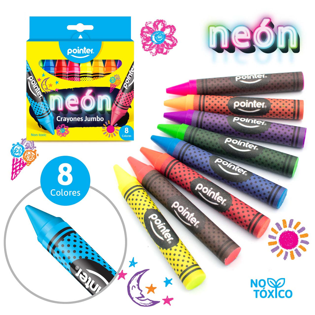 Crayolas Jumbo Neon 8Un