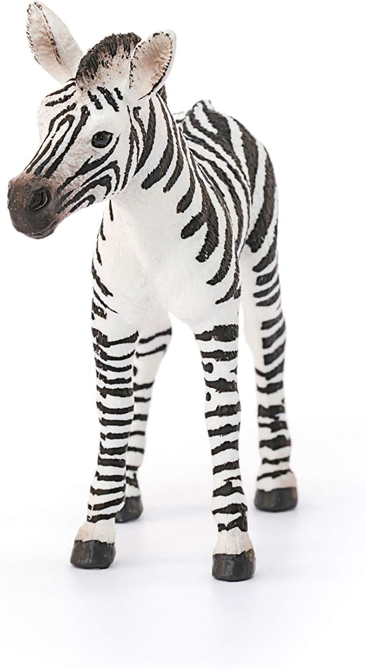 Figura Animales Cria De Cebra Pintada A Mano