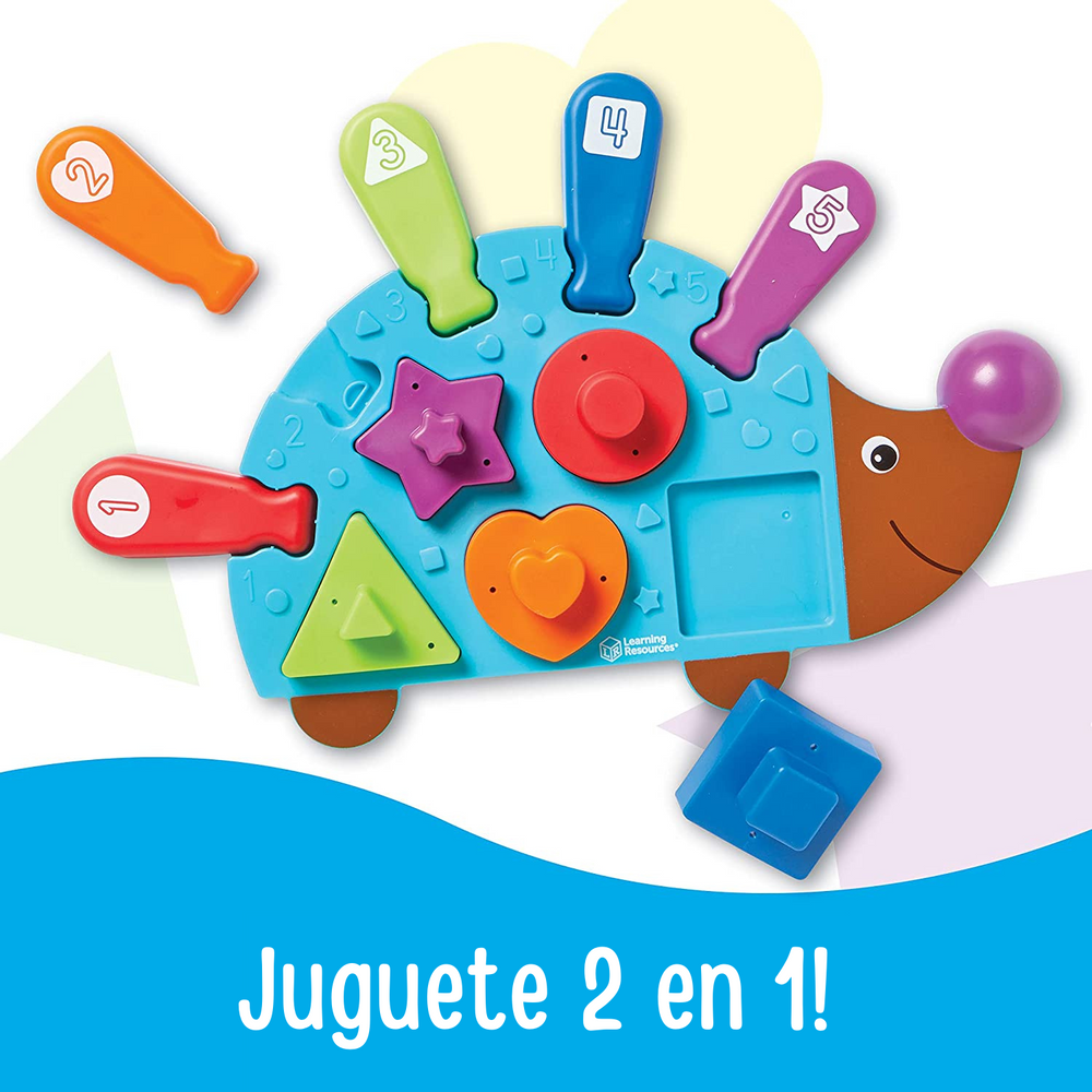 Juego Didáctico Erizo Motricidad Fina Formas Para Niños