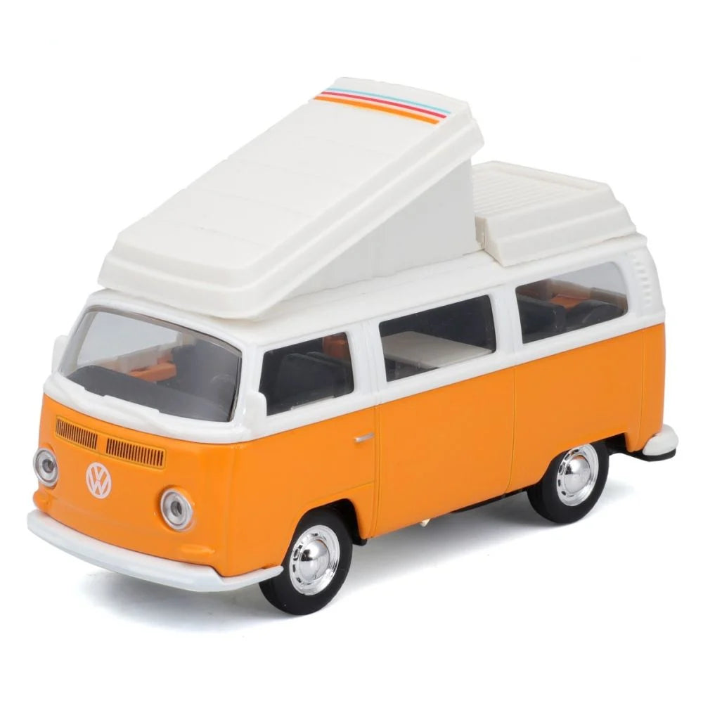 Furgoneta Volkswagen Van Samba Naranja De Coleccion