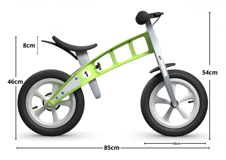 Bicicleta de Equilibrio  Verde para niños
