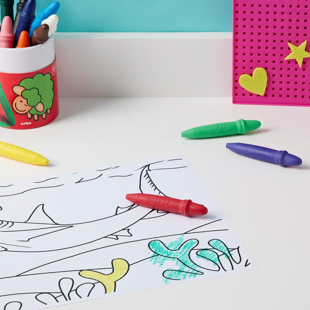 Set De 12 Crayolas Giotto Bebe Arte