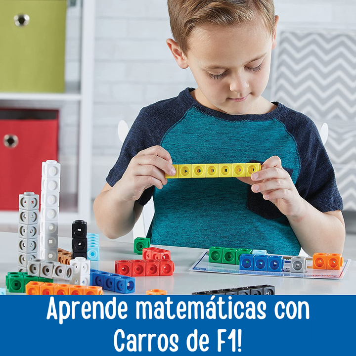 Juego didáctico Matemáticas Cubos Carros F1 para niños