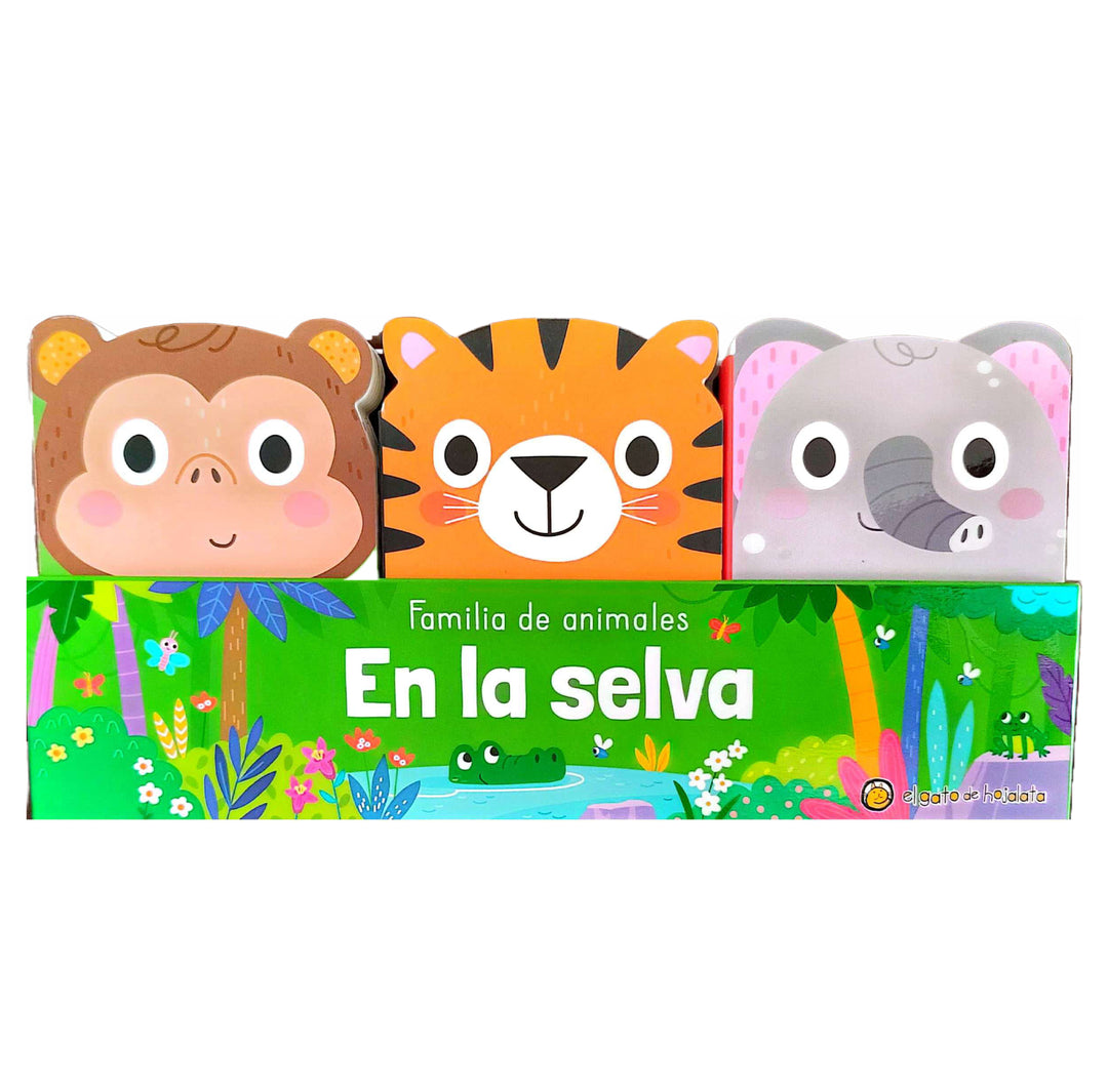 Set De Libros En La Selva Familia De Animales