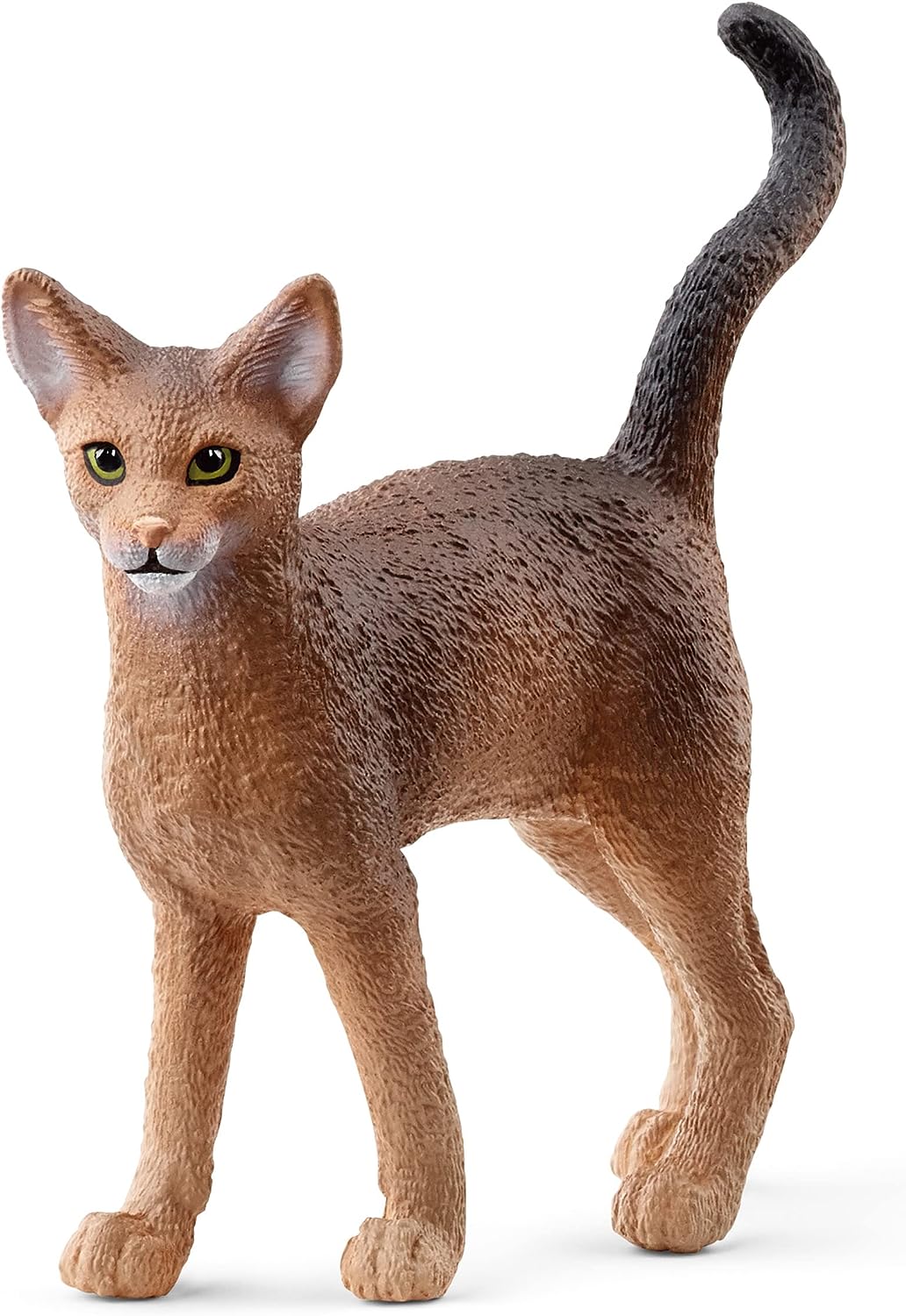 Figura Animales Gato Abisinio Pintado A Mano