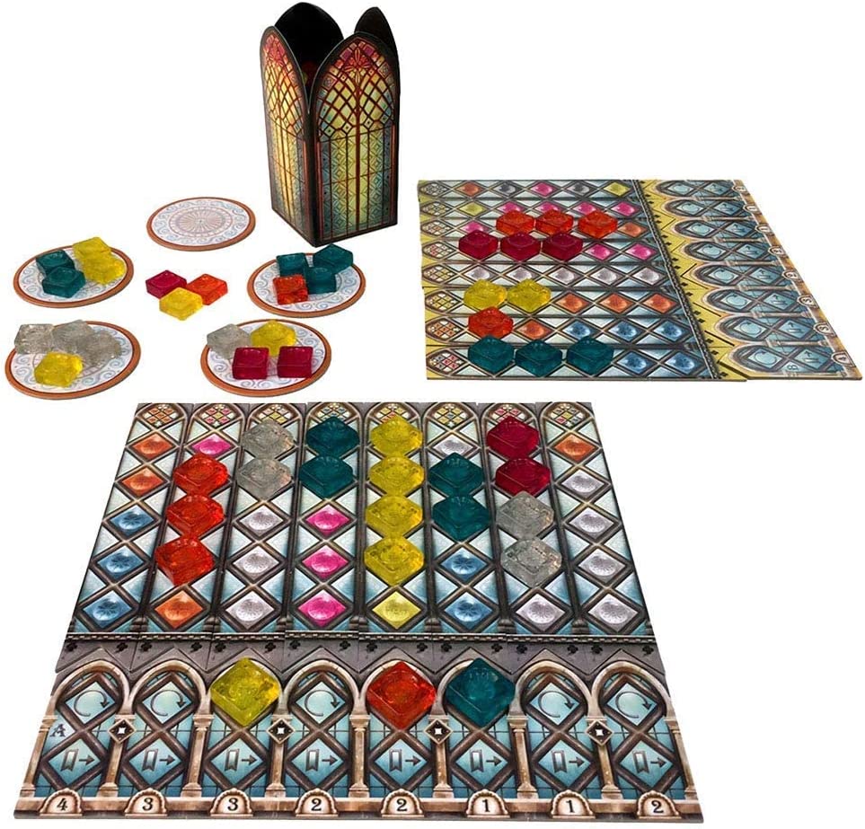 Juego De Mesa Azul Vitrales De Sintra