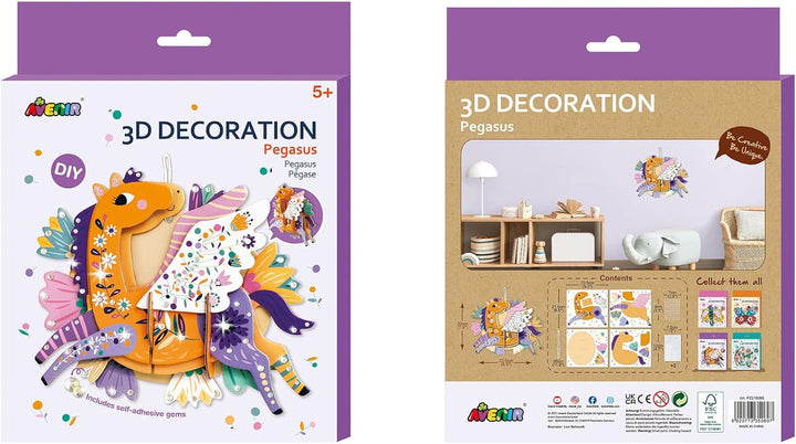 Set De Arte Y Manualidades Pegaso En 3D