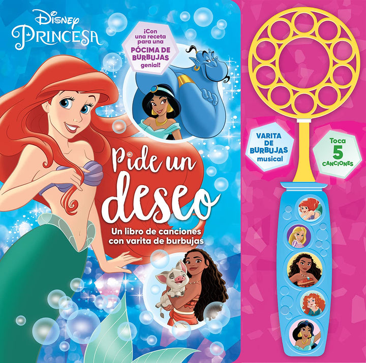 Libro De Canciones Princesas De Disney Varita De Burbujas