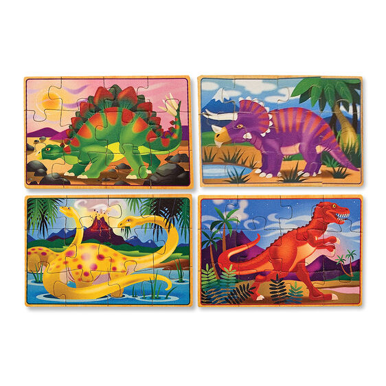 Rompecabezas Dinosaurios 4 en 1