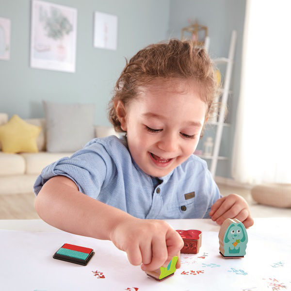 Juguete Set De Sellos En Madera Para Niños
