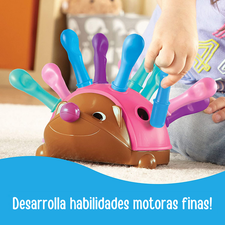 Erizo de Motricidad Fina Colores y Números