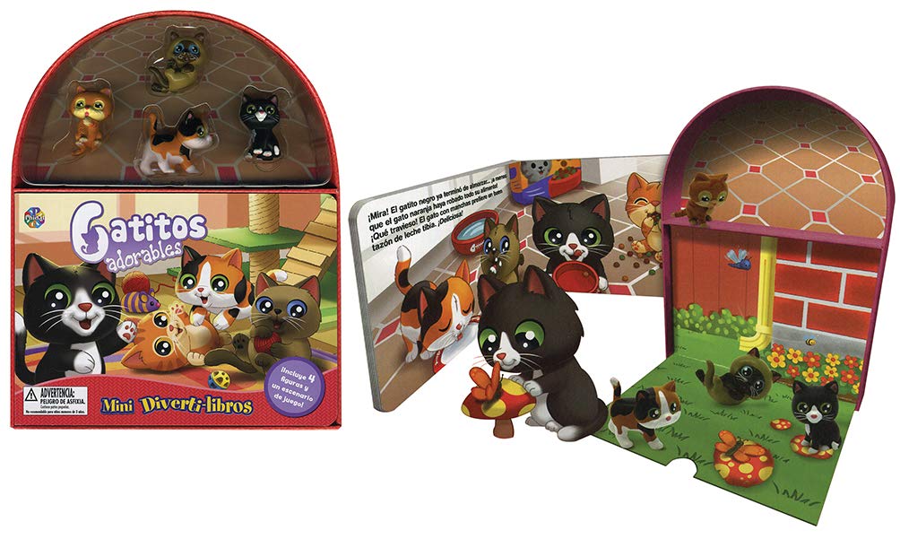 Libro y Juego 2 En 1 Animales Gatos