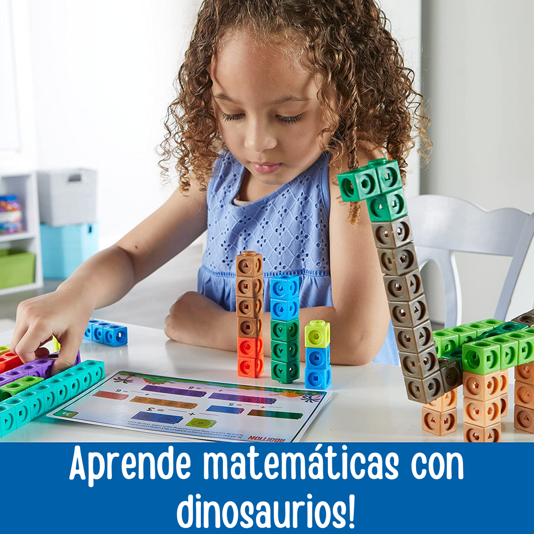 Juego didáctico Matemáticas Cubos Dinosaurios para niños