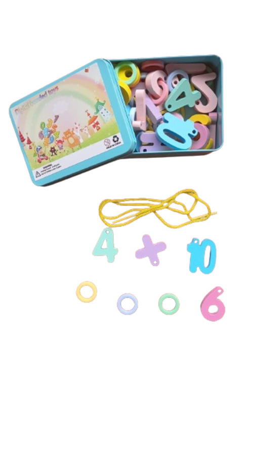 Juego Didactico Numeros Para Enhebrar